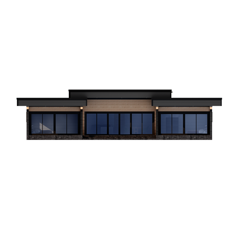 Деревянные дома из бруса в Белоруссии - Wood-bar House, фасад